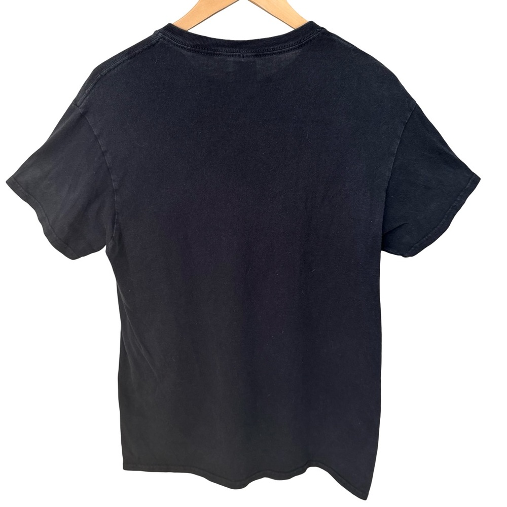 DELTA Unisex “Let’s Get Weird” Graphic Tee Black with Colorful Tie Dye Lettering - Picture 6 of 14